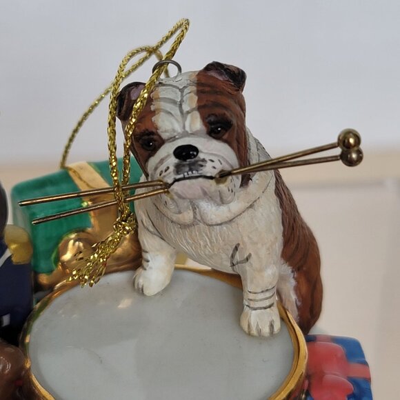 The Danbury Mint 2006 and 2008  English Bulldog Annual Christmas Ornaments Set 2 - Picture 16 of 16